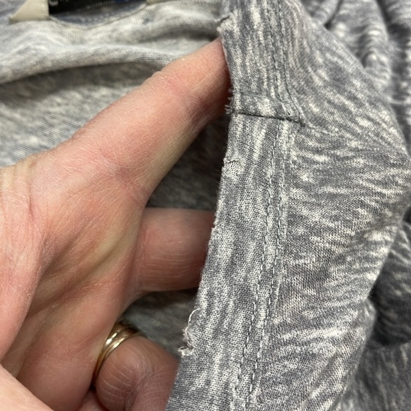 Calvin Klein Jeans NWT Gray Cold Stone Heather Peplum T-shirt Size Large - Picture 10 of 14